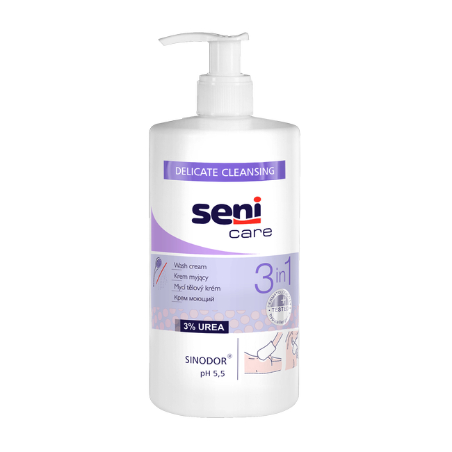 Сени (Seni Care), крем моющий для тела 3 в 1, 500 мл